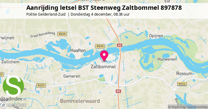 Aanrijding letsel BST Steenweg Zaltbommel 897878
