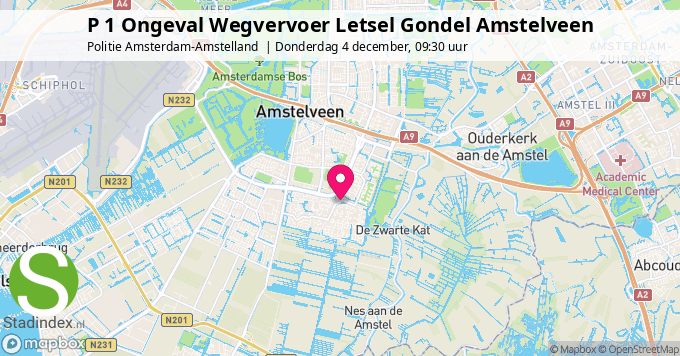 P 1 Ongeval Wegvervoer Letsel Gondel Amstelveen