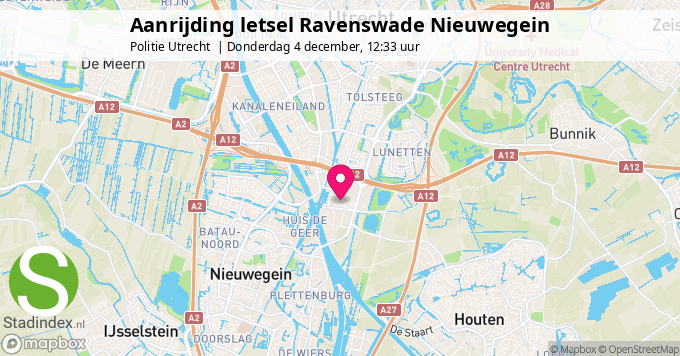 Aanrijding letsel Ravenswade Nieuwegein
