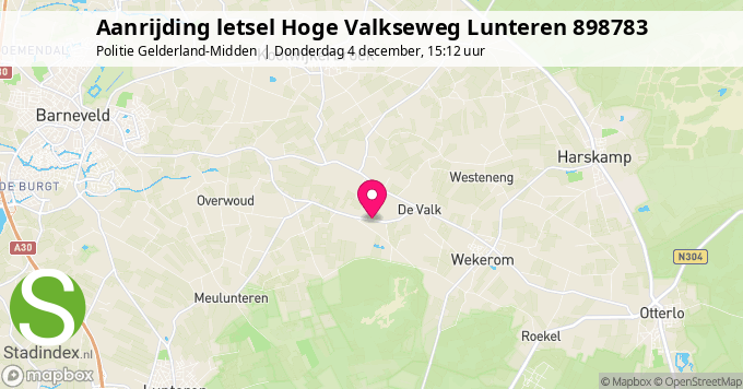 Aanrijding letsel Hoge Valkseweg Lunteren 898783