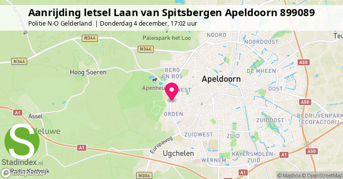 Aanrijding letsel Laan van Spitsbergen Apeldoorn 899089