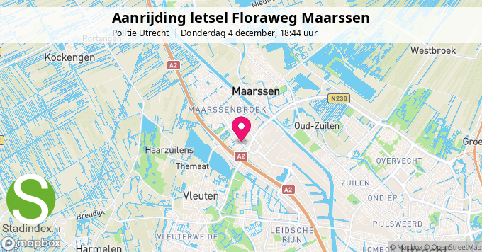Aanrijding letsel Floraweg Maarssen