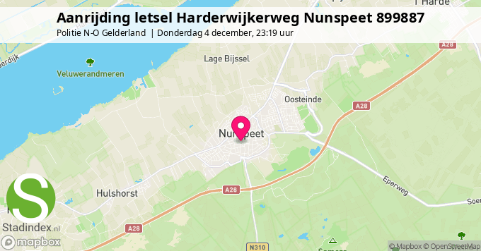 Aanrijding letsel Harderwijkerweg Nunspeet 899887