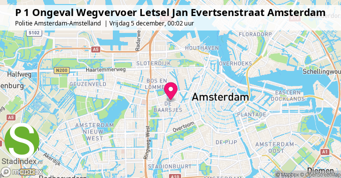 P 1 Ongeval Wegvervoer Letsel Jan Evertsenstraat Amsterdam
