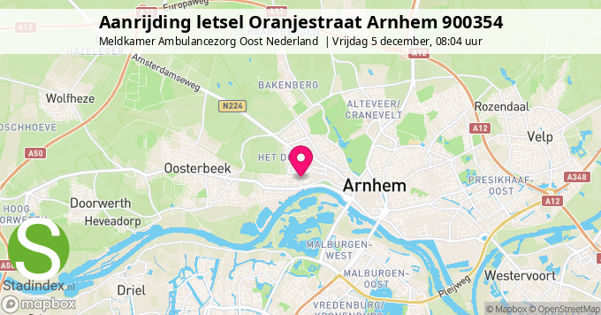 Aanrijding letsel Oranjestraat Arnhem 900354