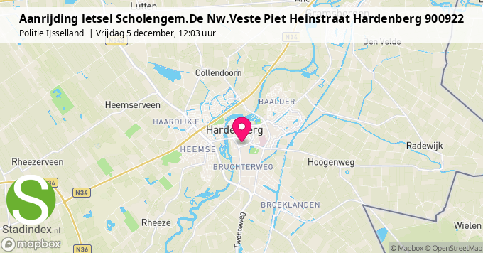 Aanrijding letsel Scholengem.De Nw.Veste Piet Heinstraat Hardenberg 900922