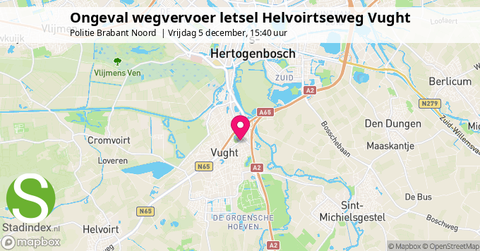 Ongeval wegvervoer letsel Helvoirtseweg Vught