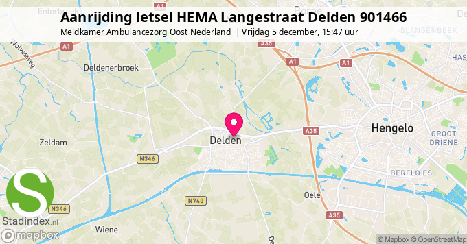 Aanrijding letsel HEMA Langestraat Delden 901466