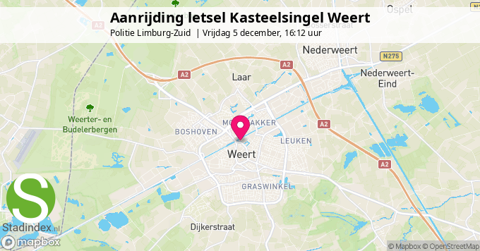 Aanrijding letsel Kasteelsingel Weert