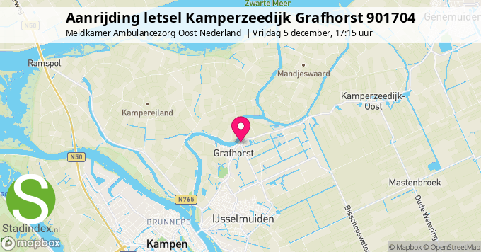 Aanrijding Kamperzeedijk in Grafhorst - Vrijdag 5 december