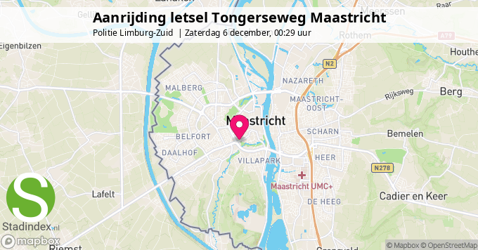 Aanrijding letsel Tongerseweg Maastricht