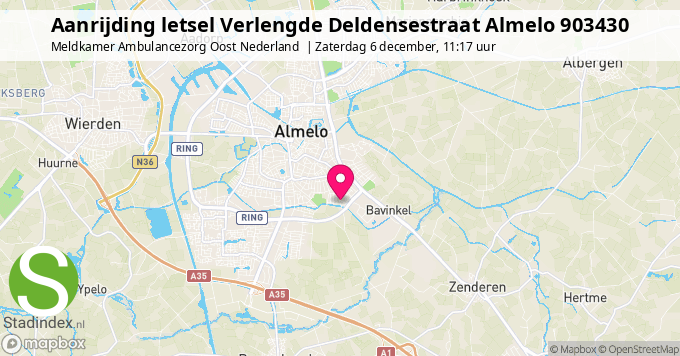 Aanrijding letsel Verlengde Deldensestraat Almelo 903430