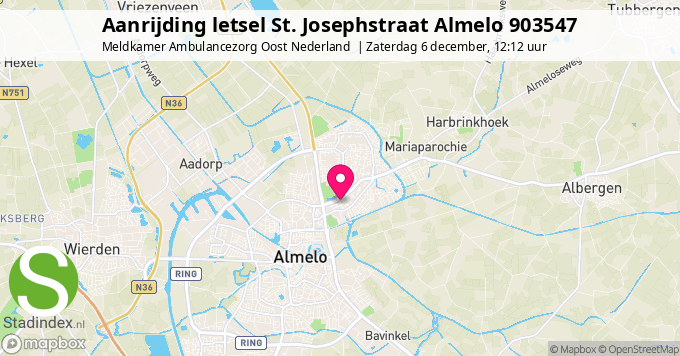 Aanrijding letsel St. Josephstraat Almelo 903547