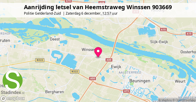 Aanrijding letsel van Heemstraweg Winssen 903669