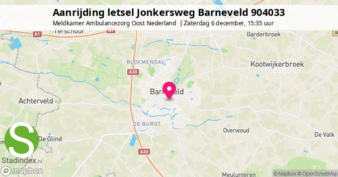Aanrijding letsel Jonkersweg Barneveld 904033
