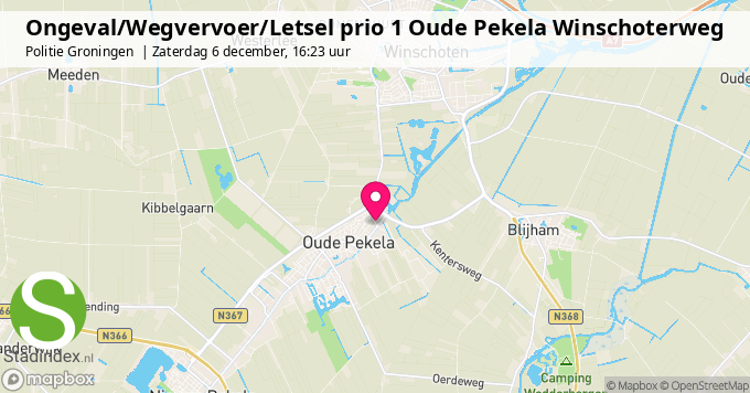 Ongeval/Wegvervoer/Letsel prio 1 Oude Pekela Winschoterweg