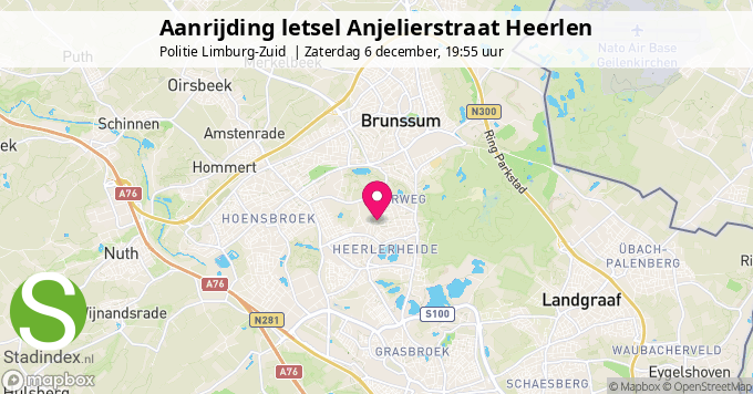 Aanrijding letsel Anjelierstraat Heerlen
