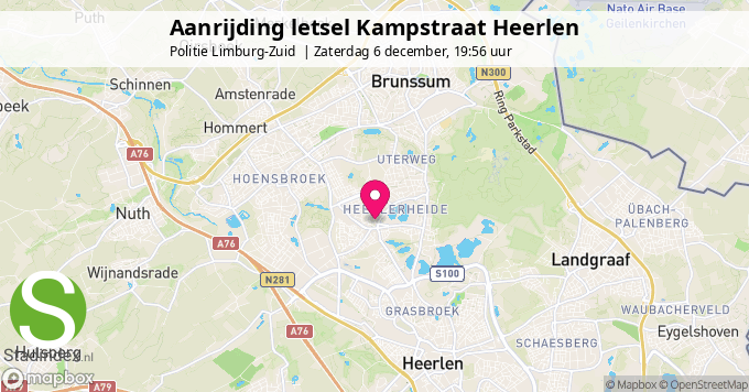Aanrijding letsel Kampstraat Heerlen