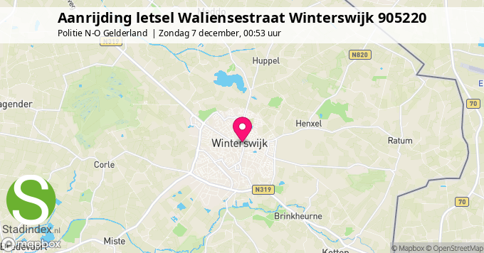 Aanrijding letsel Waliensestraat Winterswijk 905220