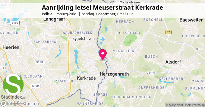 Aanrijding letsel Meuserstraat Kerkrade
