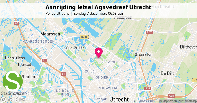Aanrijding letsel Agavedreef Utrecht