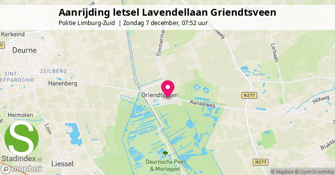 Aanrijding letsel Lavendellaan Griendtsveen
