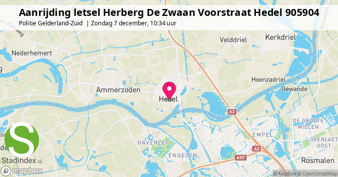 Aanrijding letsel Herberg De Zwaan Voorstraat Hedel 905904