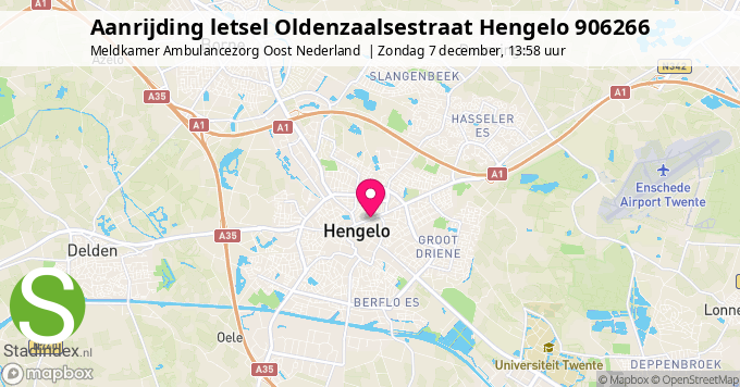 Aanrijding letsel Oldenzaalsestraat Hengelo 906266
