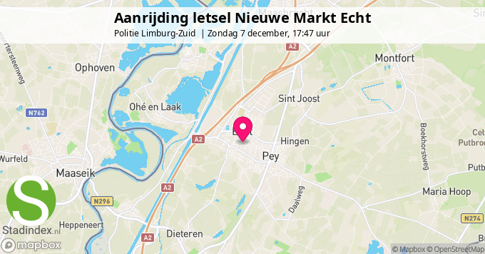 Aanrijding letsel Nieuwe Markt Echt