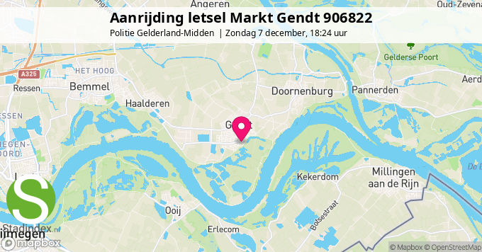 Aanrijding letsel Markt Gendt 906822