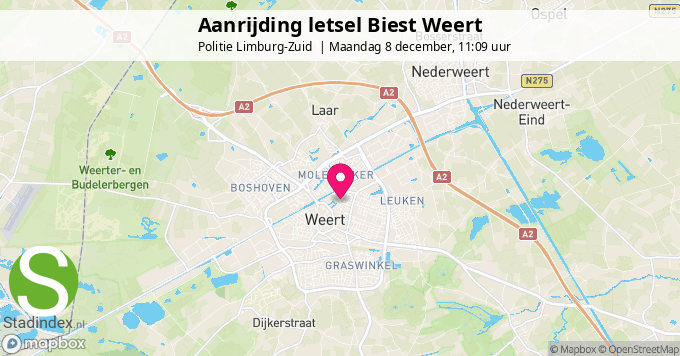 Aanrijding letsel Biest Weert