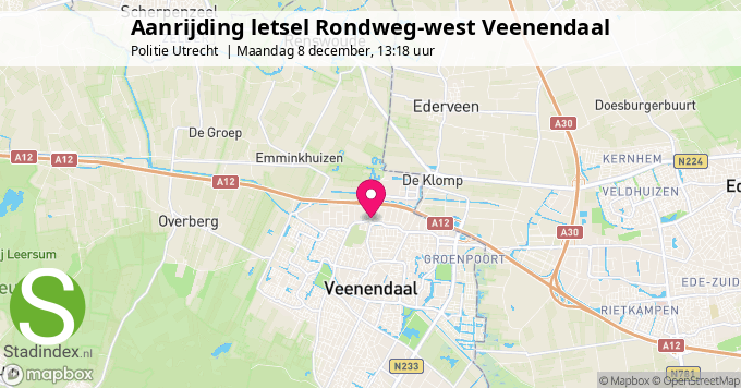 Aanrijding letsel Rondweg-west Veenendaal