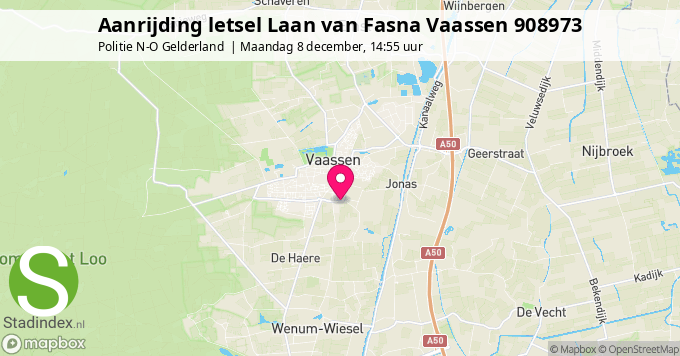 Aanrijding letsel Laan van Fasna Vaassen 908973