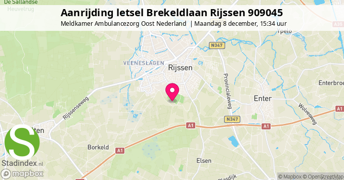 Aanrijding letsel Brekeldlaan Rijssen 909045