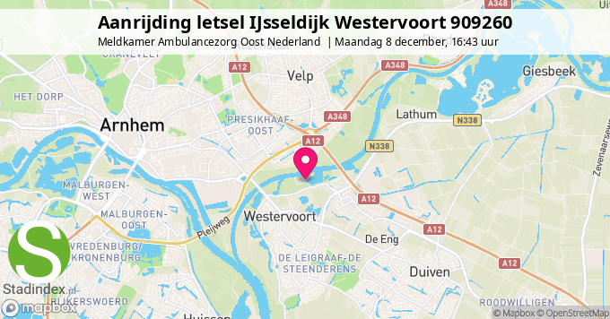 Aanrijding letsel IJsseldijk Westervoort 909260