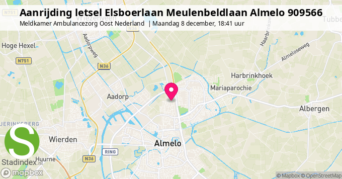 Aanrijding letsel Elsboerlaan Meulenbeldlaan Almelo 909566