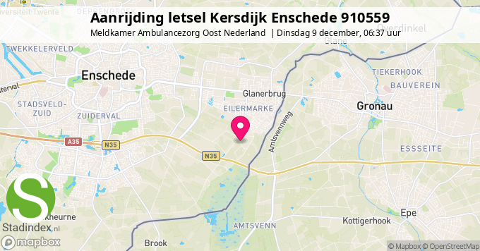Aanrijding letsel Kersdijk Enschede 910559