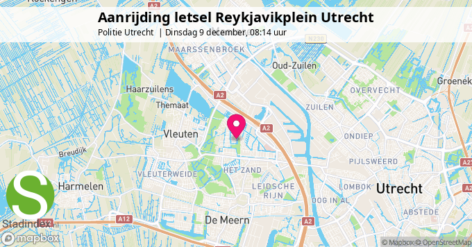 Aanrijding letsel Reykjavikplein Utrecht