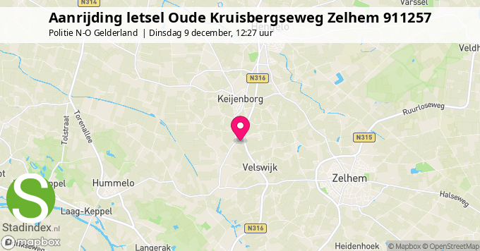 Aanrijding letsel Oude Kruisbergseweg Zelhem 911257