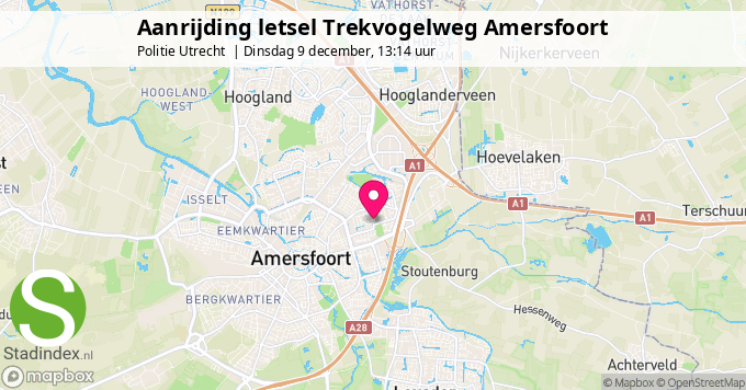 Aanrijding letsel Trekvogelweg Amersfoort