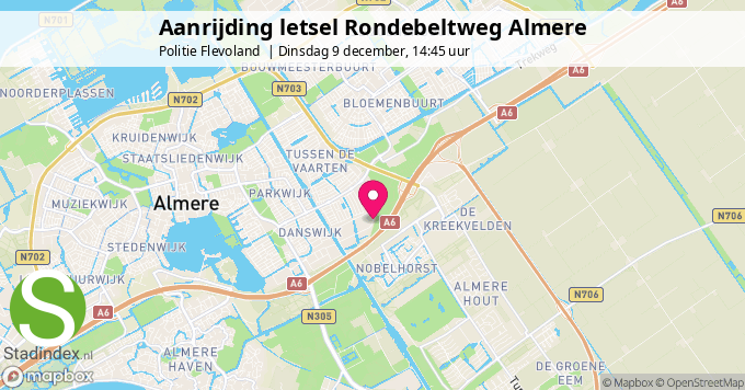 Aanrijding letsel Rondebeltweg Almere