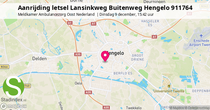 Aanrijding letsel Lansinkweg Buitenweg Hengelo 911764