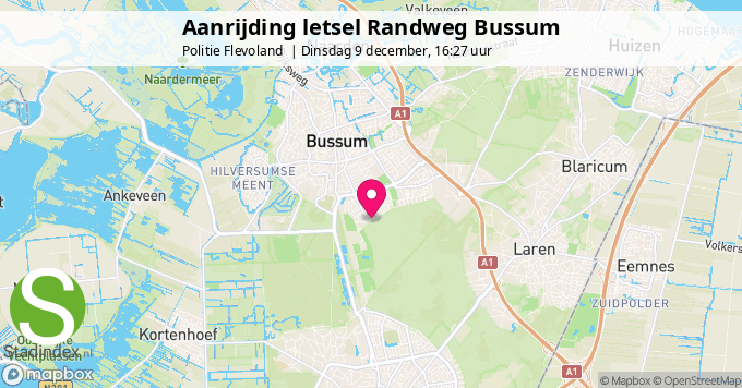 Aanrijding letsel Randweg Bussum