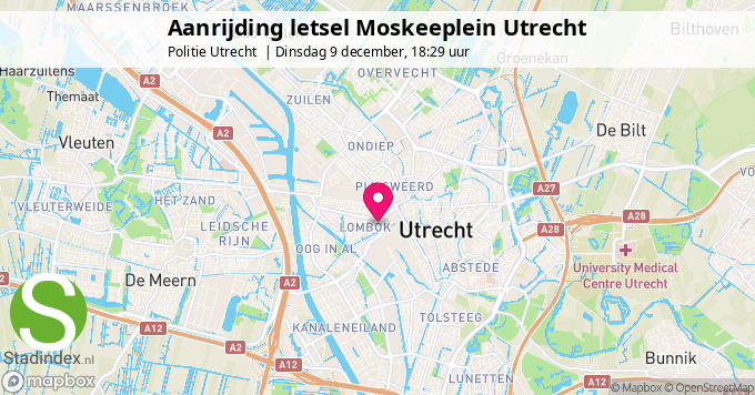 Aanrijding letsel Moskeeplein Utrecht