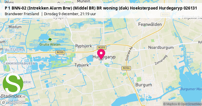 P 1 BNN-02 (Intrekken Alarm Brw) (Middel BR) BR woning (dak) Hoeksterpaed Hurdegaryp 026131