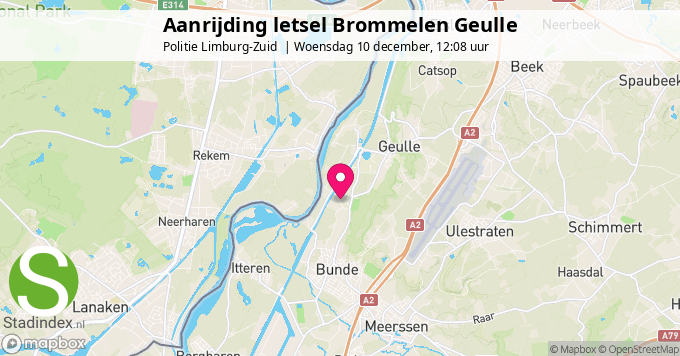 Aanrijding letsel Brommelen Geulle