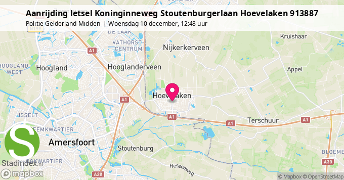 Aanrijding letsel Koninginneweg Stoutenburgerlaan Hoevelaken 913887