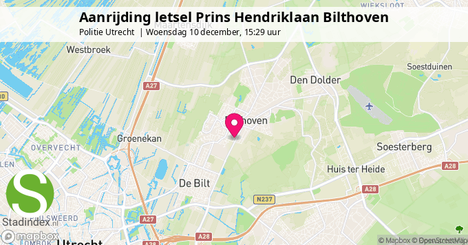 Aanrijding letsel Prins Hendriklaan Bilthoven