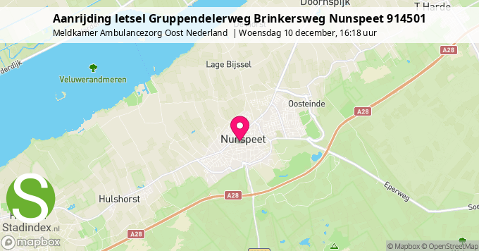 Aanrijding letsel Gruppendelerweg Brinkersweg Nunspeet 914501