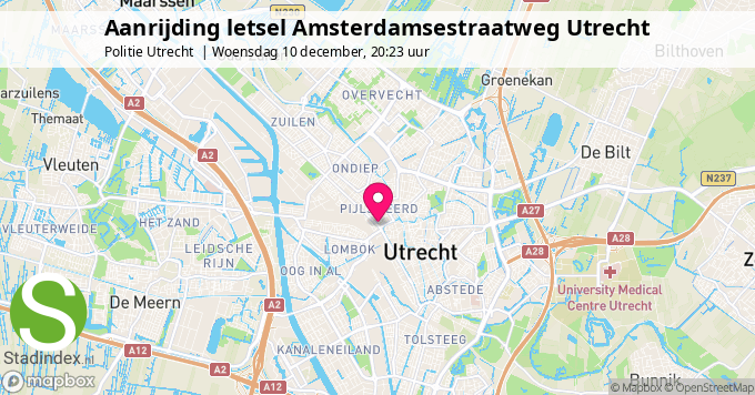 Aanrijding letsel Amsterdamsestraatweg Utrecht